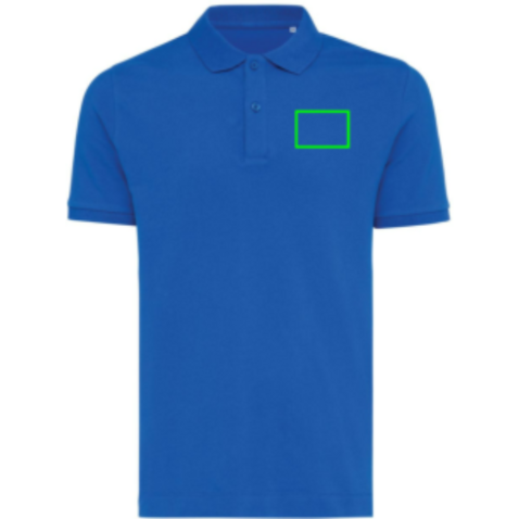 IQONIQ Yosemite Piqué-Poloshirt aus recycelter Baumwolle Königsblau bedrucken, Art.-Nr. T9200.025.5XL