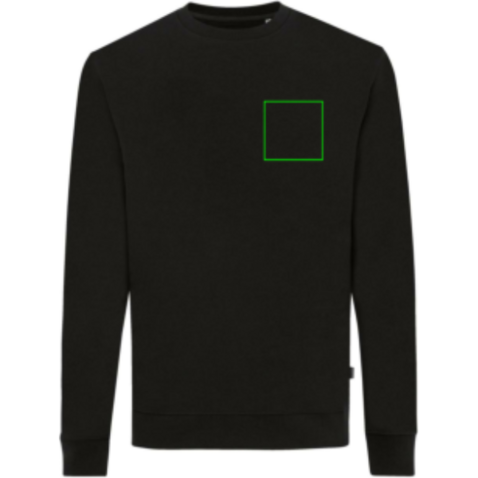 IQONIQ Zion Rundhals-Sweater aus recycelter Baumwolle schwarz bedrucken, Art.-Nr. T9300.001.XS IQONIQ Zion Rundhals-Sweater aus recycelter Baumwolle schwarz bedrucken, Art.-Nr. T9300.001.XS