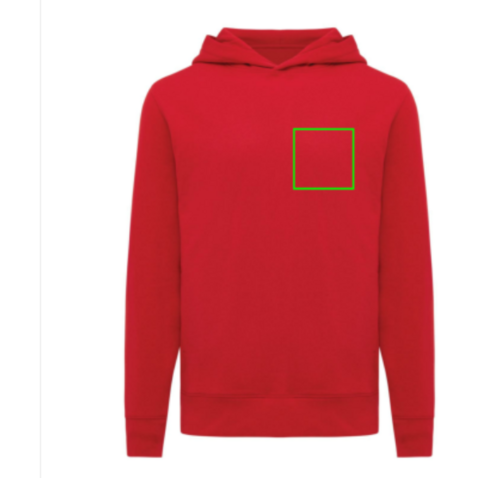 IQONIQ Yengo Hoodie mit Seitentaschen aus rec. Baumwolle rot bedrucken, Art.-Nr. T9405.029.XXL IQONIQ Yengo Hoodie mit Seitentaschen aus rec. Baumwolle rot bedrucken, Art.-Nr. T9405.029.XXL