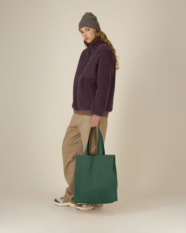 Mid Tote Bag - Das mittelschwere gewebte Tote Bag - Bottle Green - OS bedrucken, Art.-Nr. STAU116C224OS