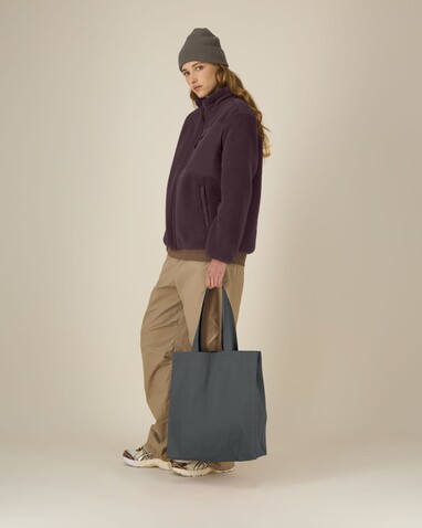 Mid Tote Bag - Das mittelschwere gewebte Tote Bag - Anthracite - OS bedrucken, Art.-Nr. STAU116C253OS