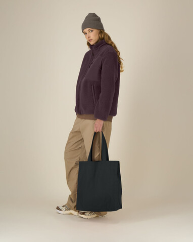 Mid Tote Bag - Das mittelschwere gewebte Tote Bag - Black - OS bedrucken, Art.-Nr. STAU116C002OS