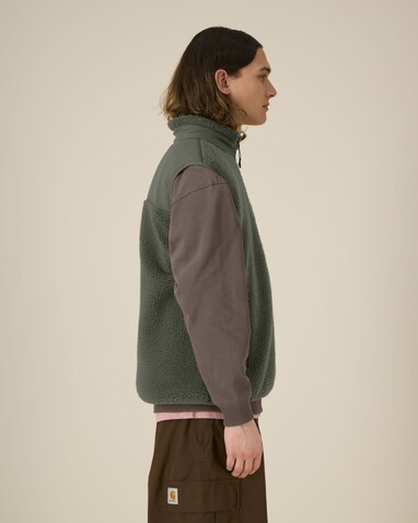 Liner - Die Unisex-Sherpaweste - Khaki - XS bedrucken, Art.-Nr. STJU249C223XS