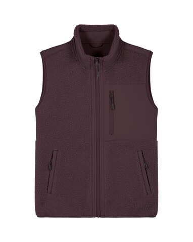 Liner - Die Unisex-Sherpaweste - Red Brown - XXS bedrucken, Art.-Nr. STJU249C1162S