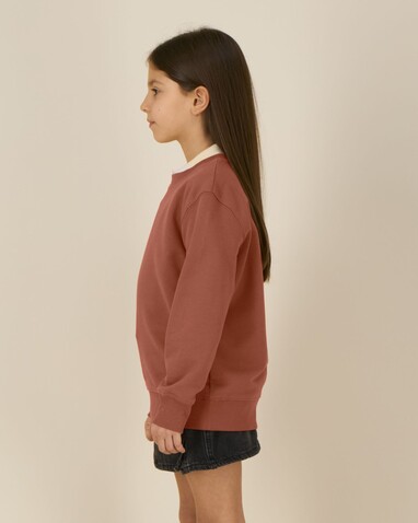 Mini Changer 2.0 - Das Iconic Kinder-Sweatshirt - Heritage Brown - 5-6/110-116cm bedrucken, Art.-Nr. STSK181C73005