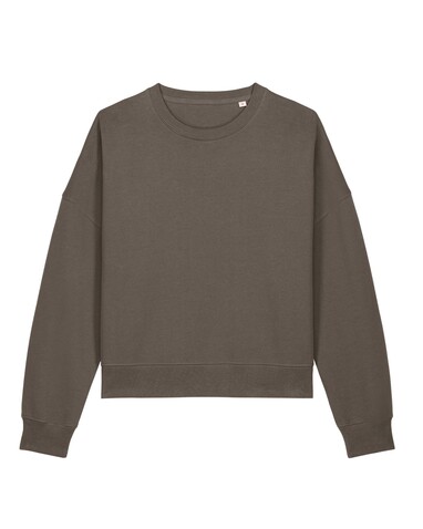 Stella Alma - Das Iconic Damen-Rundhals-Sweatshirt - Mocha - XL bedrucken, Art.-Nr. STSW212C1351X