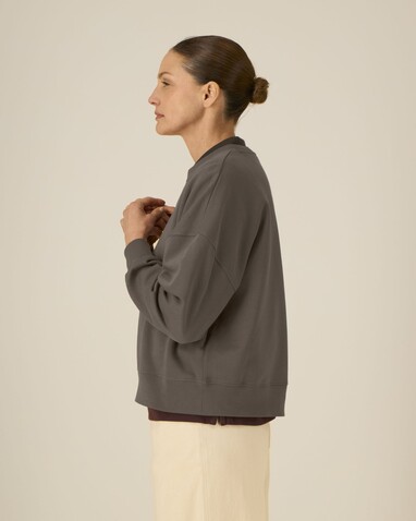 Stella Alma - Das Iconic Damen-Rundhals-Sweatshirt - Mocha - XS bedrucken, Art.-Nr. STSW212C135XS