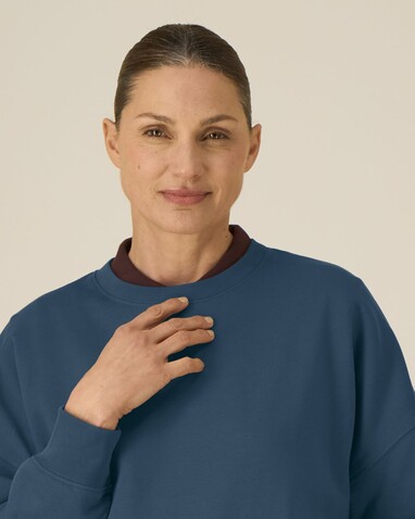 Stella Alma - Das Iconic Damen-Rundhals-Sweatshirt - Deep Teal - XXL bedrucken, Art.-Nr. STSW212C1362X