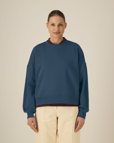 Stella Alma - Das Iconic Damen-Rundhals-Sweatshirt - Deep Teal - XL bedrucken, Art.-Nr. STSW212C1361X