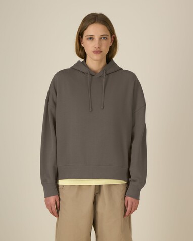 Stella Nora - Der Iconic Damen-Hoodie - Mocha - XS bedrucken, Art.-Nr. STSW213C135XS