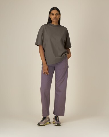 Blaster 2.0 - Das Oversized Unisex-T-Shirt mit Stehkragen - Mocha - L bedrucken, Art.-Nr. STTU959C1351L