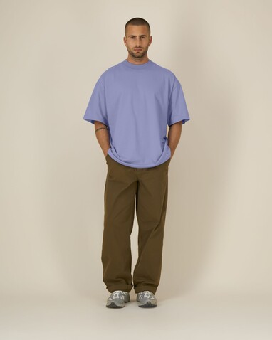 Blaster 2.0 - Das Oversized Unisex-T-Shirt mit Stehkragen - Violet - L bedrucken, Art.-Nr. STTU959C1341L