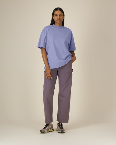 Blaster 2.0 - Das Oversized Unisex-T-Shirt mit Stehkragen - Violet - L bedrucken, Art.-Nr. STTU959C1341L