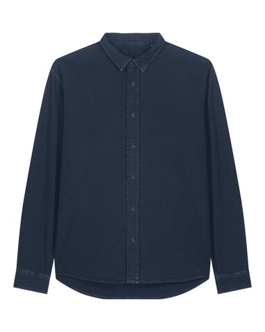 Worker Shirt - Das Relaxed Unisex-Hemd - G.Dyed Navy - XL bedrucken, Art.-Nr. STWU975C3731X Worker Shirt - Das Relaxed Unisex-Hemd - G.Dyed Navy - XL bedrucken, Art.-Nr. STWU975C3731X