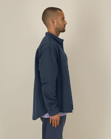 Worker Shirt - Das Relaxed Unisex-Hemd - G.Dyed Navy - XXL bedrucken, Art.-Nr. STWU975C3732X Worker Shirt - Das Relaxed Unisex-Hemd - G.Dyed Navy - XXL bedrucken, Art.-Nr. STWU975C3732X