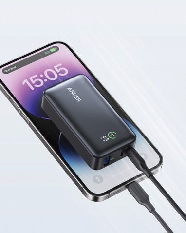 Anker Powerbank PowerCore 10.000mAh, 30W schwarz bedrucken, Art.-Nr. RBA1256G12