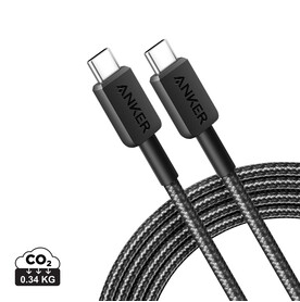 Anker USB-C to USB-C Kabel - 1.8 Meter, 60W grau, schwarz bedrucken, Art.-Nr. RBA81F6G11