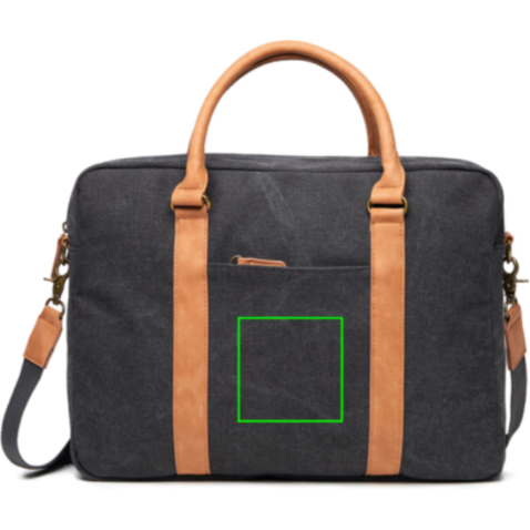 VINGA Bosler Computertasche aus RCS recyceltem Canvas schwarz bedrucken, Art.-Nr. 522319 VINGA Bosler Computertasche aus RCS recyceltem Canvas schwarz bedrucken, Art.-Nr. 522319