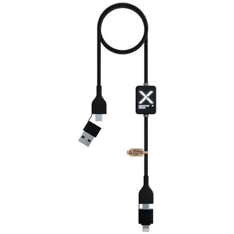 SCX.design C32 60W Ladekabel mit Schalter und Leuchtlogo, schwarz bedrucken, Art.-Nr. 1PX21290