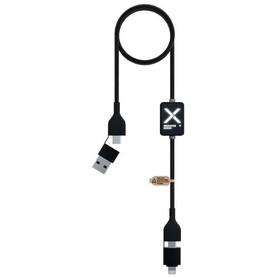 SCX.design C32 60W Ladekabel mit Schalter und Leuchtlogo, schwarz bedrucken, Art.-Nr. 1PX21290