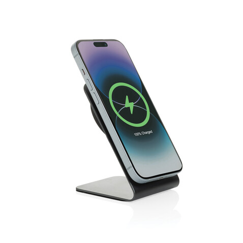 Terra Aluminium 15W magnetischer Wireless-Charger grau bedrucken, Art.-Nr. P309.1002 Terra Aluminium 15W magnetischer Wireless-Charger grau bedrucken, Art.-Nr. P309.1002