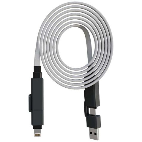 SCX.design C58 60 W magnetisches Flachladekabel, grau bedrucken, Art.-Nr. 1PX19682