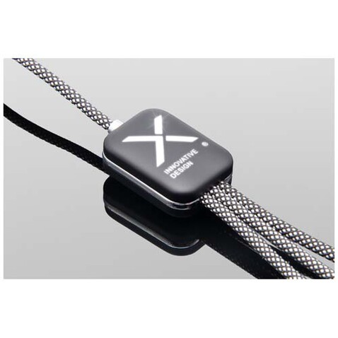 SCX.design C33 60W Typ C Ladekabel mit doppeltem Leuchtlogo, heather schwarz bedrucken, Art.-Nr. 1PX21390 SCX.design C33 60W Typ C Ladekabel mit doppeltem Leuchtlogo, heather schwarz bedrucken, Art.-Nr. 1PX21390