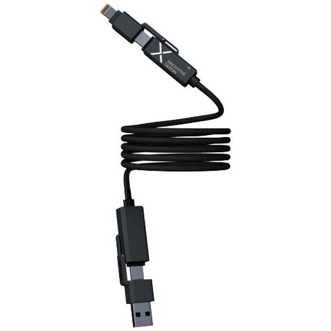 SCX.design C59 100 W magnetisches Silikon Ladekabel, schwarz bedrucken, Art.-Nr. 1PX21590