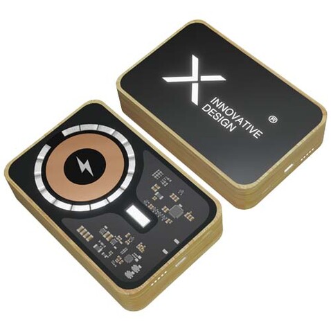 SCX.design P27 10.000 mAh MagSafe Powerbank, schwarz bedrucken, Art.-Nr. 1PX21790