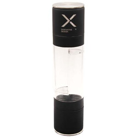 SCX.design K08 Salz und Pfeffermühle aus Keramik, schwarz bedrucken, Art.-Nr. 1PX22490
