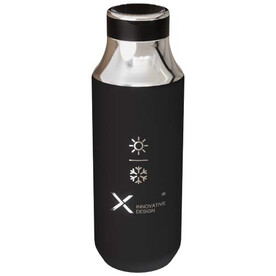 SCX.design D12 500 ml Isolierflasche aus Edelstahl mit Trinkhalm, schwarz bedrucken, Art.-Nr. 1PX22590