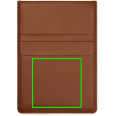 VINGA Timo 14&quot; Laptop-Sleeve aus RCS recyceltem rPET braun bedrucken, Art.-Nr. V7880109