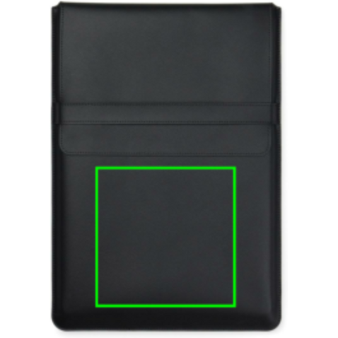 VINGA Timo 14" Laptop-Sleeve aus RCS recyceltem rPET schwarz bedrucken, Art.-Nr. V7880101