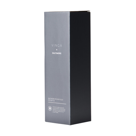 VINGA Baltimore RCS recyc. Edelstahlflasche 600ml navy blau bedrucken, Art.-Nr. V4300505