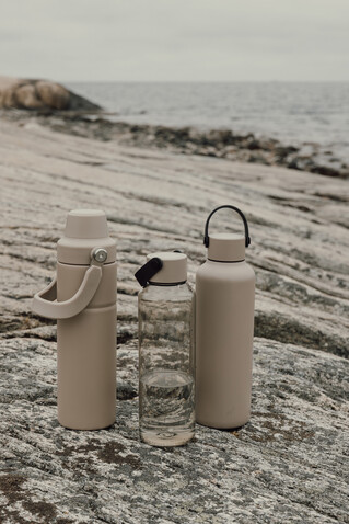 VINGA Baltimore Trek RCS recycelte SS Flasche 600ml greige bedrucken, Art.-Nr. V4300609 VINGA Baltimore Trek RCS recycelte SS Flasche 600ml greige bedrucken, Art.-Nr. V4300609