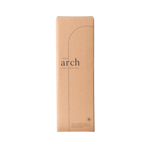 VINGA Arch 550ml Flasche aus RCS recyceltem PET schwarz bedrucken, Art.-Nr. V4330701