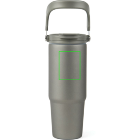VINGA Eos Trek 880ml Flasche aus RCS rec. Stainless-Steel grau, grau bedrucken, Art.-Nr. V4320322 VINGA Eos Trek 880ml Flasche aus RCS rec. Stainless-Steel grau, grau bedrucken, Art.-Nr. V4320322