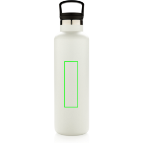 Auslaufsichere Vakuumflasche off white bedrucken, Art.-Nr. P436.663