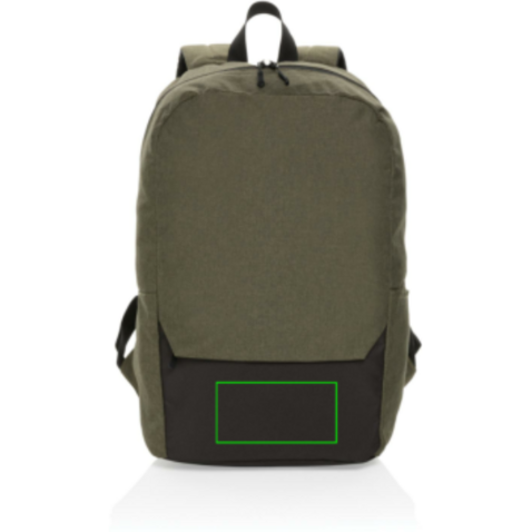 Kazu AWARE™ 15,6&quot; RPET Laptop-Rucksack grün bedrucken, Art.-Nr. P763.257