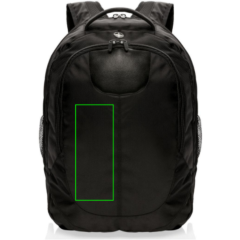 Outdoor Laptop Rucksack schwarz bedrucken, Art.-Nr. P742.010