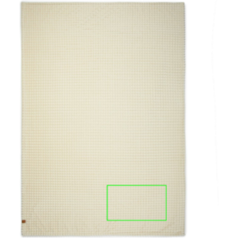 VINGA Branson Decke aus GRS recyceltem PET beige bedrucken, Art.-Nr. V404063