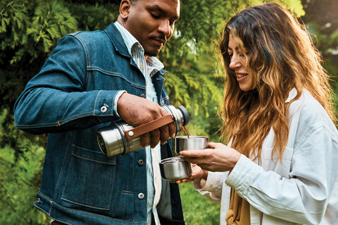 Black+Blum Explorer Flasche Duo 1L grau bedrucken, Art.-Nr. P439.1702