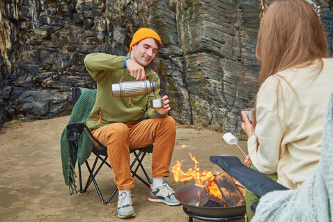 Black+Blum Explorer Flasche Duo 1L grau bedrucken, Art.-Nr. P439.1702