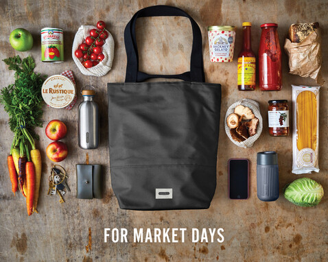 Black+Blum isolierte 16L Trage- &amp; Kühltasche schwarz bedrucken, Art.-Nr. P439.1901