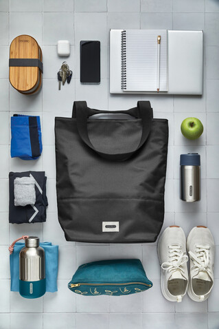 Black+Blum isolierte 16L Trage- &amp; Kühltasche schwarz bedrucken, Art.-Nr. P439.1901