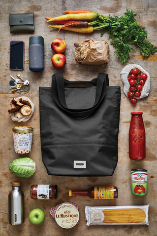 Black+Blum isolierte 16L Trage- &amp; Kühltasche schwarz bedrucken, Art.-Nr. P439.1901