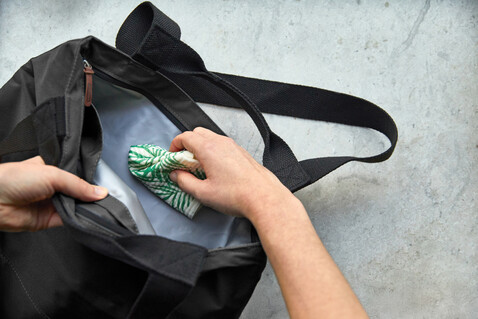 Black+Blum isolierte 16L Trage- &amp; Kühltasche schwarz bedrucken, Art.-Nr. P439.1901