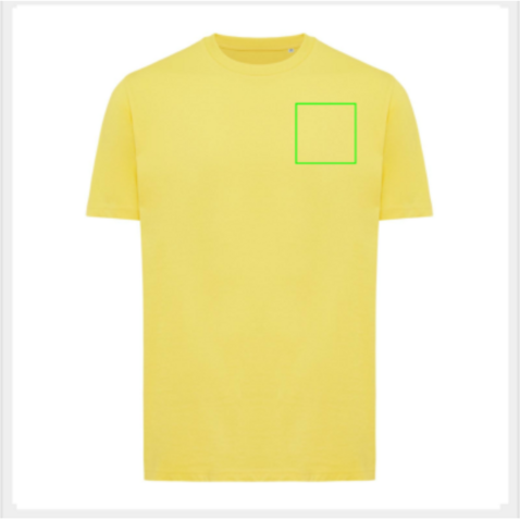 IQONIQ Sierra Lightweight T-Shirt aus recycelter Baumwolle gelb bedrucken, Art.-Nr. T9104.045.XL IQONIQ Sierra Lightweight T-Shirt aus recycelter Baumwolle gelb bedrucken, Art.-Nr. T9104.045.XL