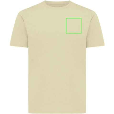 IQONIQ Sierra Lightweight T-Shirt aus recycelter Baumwolle cream yellow bedrucken, Art.-Nr. T9104.036.XXS