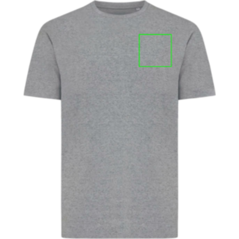 IQONIQ Sierra Lightweight T-Shirt aus recycelter Baumwolle light heather anthracite bedrucken, Art.-Nr. T9104.034.XXL